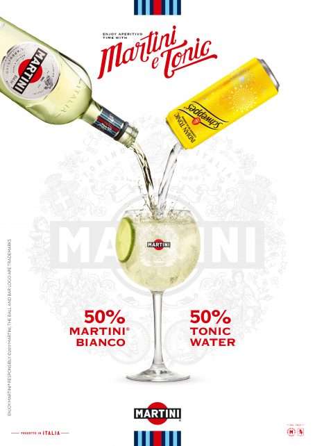 Martini and Schweppes Drink Photography