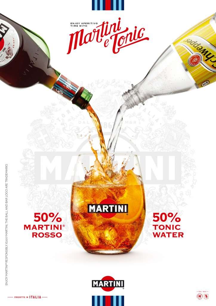 drinks photography of Martini Rosso with Orange and Schweppes dr4inks photography by London food Photographer, Michael Michaels