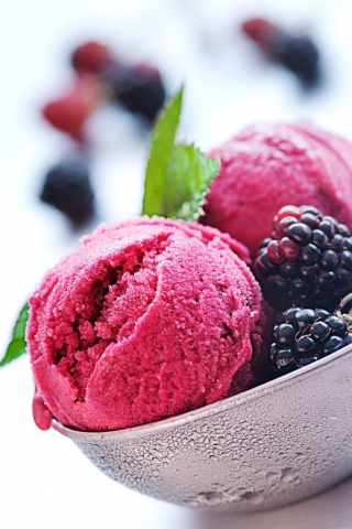 photo of blackberry sorbet by Sorbet_by_London_food_photographer