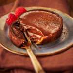 Vegan Indulgent Chocolate tart shot by London food photographer Michael Michaels